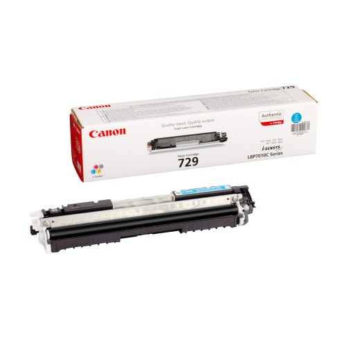 Canon 729C Γνήσιο Toner Laser Εκτυπωτή Κυανό 1000 Σελίδων 4369B002