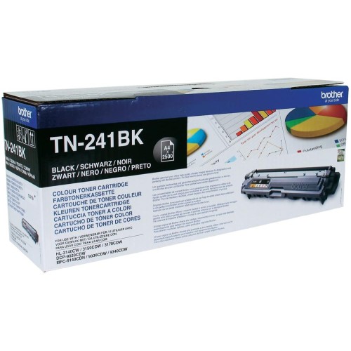 Brother TN-241BK Γνήσιο Toner Laser Εκτυπωτή Μαύρο 2500 Σελίδων TN-241BK