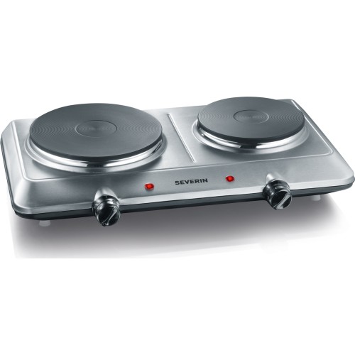 Severin DK 1014 Επιτραπέζια Εστία Εμαγιέ Διπλή Inox DK 1014