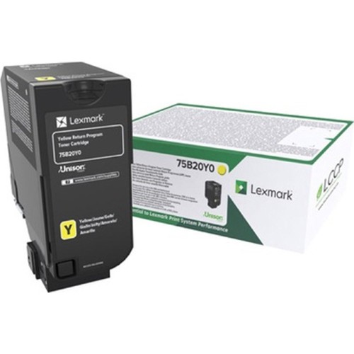 Lexmark 75B20Y0 Γνήσιο Toner Laser Εκτυπωτή Κίτρινο Return Program 10000 Σελίδων