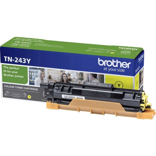 Brother TN-243Y Γνήσιο Toner Laser Εκτυπωτή Κίτρινο 1000 Σελίδων TN-243Y