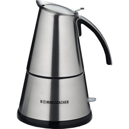 Rommelsbacher EKO 366/E Ηλεκτρικό Μπρίκι Espresso 6cups 365W Inox Ασημί