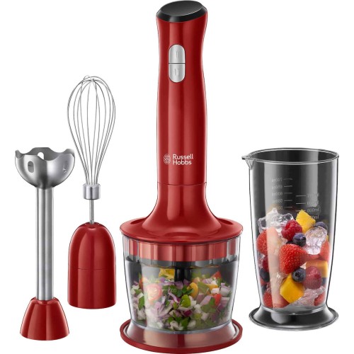 Russell Hobbs Desire Ραβδομπλέντερ με Ανοξείδωτη Ράβδο 500W Κόκκινο