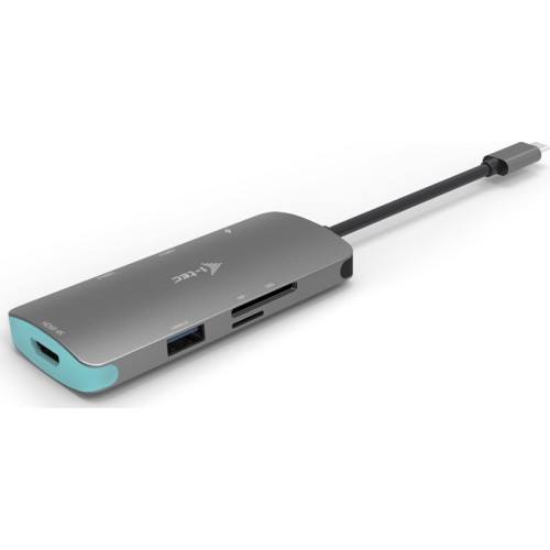 i-tec USB-C Docking Station με HDMI 4K PD Γκρι (C31NANODOCKPD)