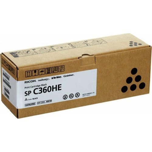 Ricoh SP C360HE Γνήσιο Toner Laser Εκτυπωτή Μαύρο High Capacity 7000 Σελίδων 408184