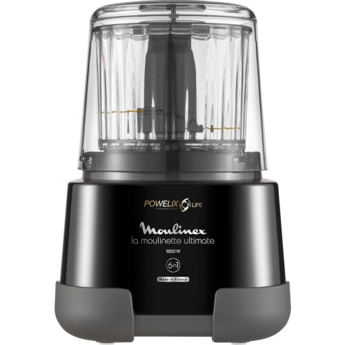 Moulinex La Moulinette Ultimate DP8108 Πολυμίξερ 1000W με Κάδο 550ml και Κανάτα Μπλέντερ Μαύρο