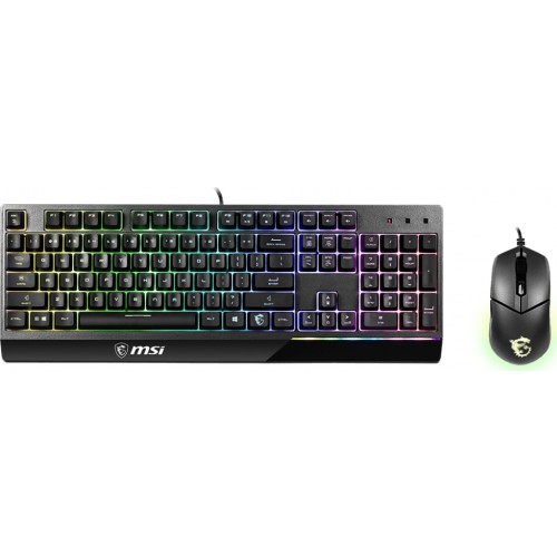 MSI Vigor GK30 Combo Σετ Gaming Πληκτρολόγιο με RGB φωτισμό & Ποντίκι (Αγγλικό US)