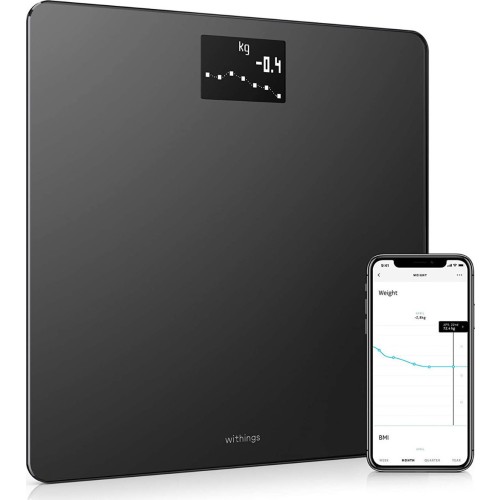 Withings WBS06 Smart Ζυγαριά 180kg Μαύρη