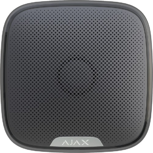 Ajax Systems Street Siren Ασύρματη Σειρήνα Συναγερμού Μπαταρίας Εξωτερικού Χώρου 113dB 20x20εκ. Black