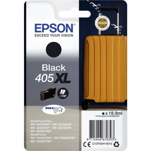 Epson 405XL Γνήσιο Μελάνι Εκτυπωτή InkJet Μαύρο (C13T05H14010)