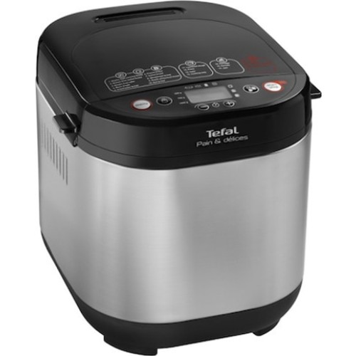 Tefal Pain et Delice PF240E38 Αρτοπαρασκευαστής 700W Χωρητικότητας 1000gr με 20 Προγράμματα