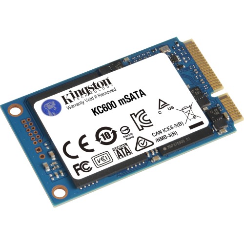 Kingston KC600 SSD 512GB τύπου mSATA με σύνδεση SATA III SKC600MS/512G