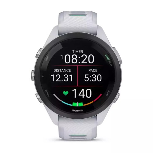 Garmin Forerunner 265s 42mm Αδιάβροχο Smartwatch με Παλμογράφο (Whitestone/Neo Tropic)
