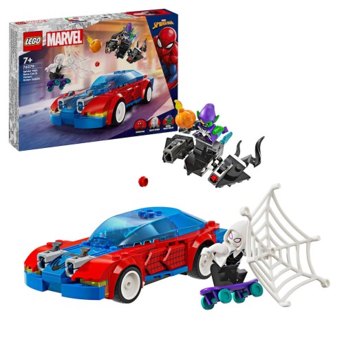 LEGO Spider-Man Spider-man Race Car & Venom Green Goblin για 7+ Ετών 227τμχ 76279