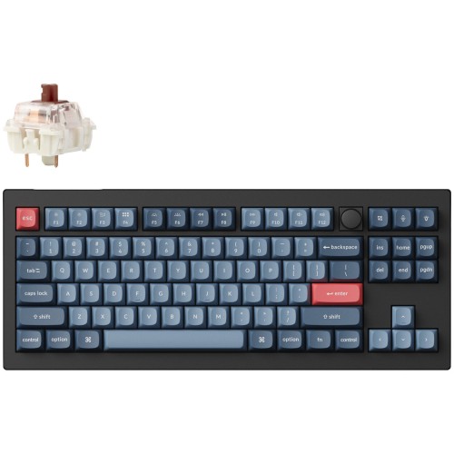 Keychron V3 Max QMK V3M-D3 Gaming Μηχανικό Πληκτρολόγιο Tenkeyless με Gateron Jupiter Brown διακόπτες και RGB φωτισμό (Αγγλικό US)