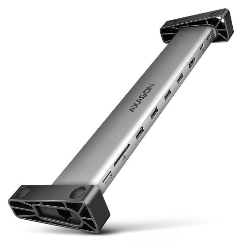 Axagon USB-C Docking Station με HDMI 4K PD Ethernet Ασημί (HMC-10HLS)