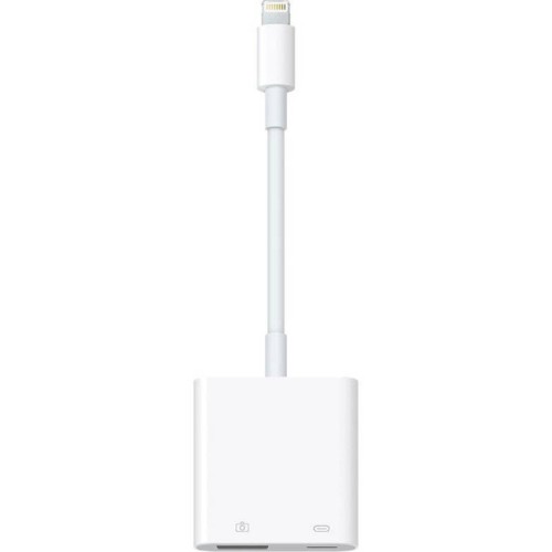 Apple Μετατροπέας Lightning male σε Lightning / USB-A female Λευκό 1τμχ MX5J3ZM/A