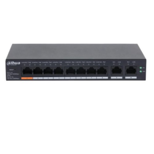 Dahua CS4010-8GT-60 L2 PoE+ Switch με 10 Θύρες Gigabit (1Gbps) Ethernet