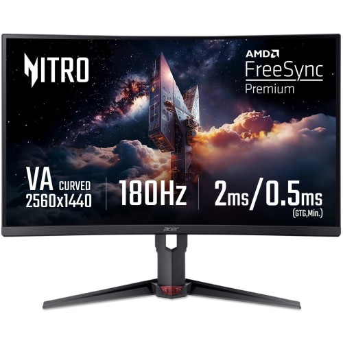 Acer Nitro XZ273U P2 VA HDR Curved Gaming Monitor 27" QHD 2560x1440 180Hz με Χρόνο Απόκρισης 0.5ms GTG