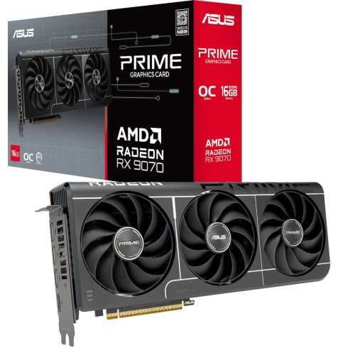 Asus Radeon RX 9070 16GB GDDR6 Prime EVO Κάρτα Γραφικών 90YV0MQ0-M0NA00