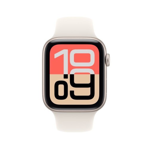 Apple Watch SE 3 Aluminium 40mm Αδιάβροχο με Παλμογράφο (Starlight Aluminium Case with Starlight Sport Band - S/M)