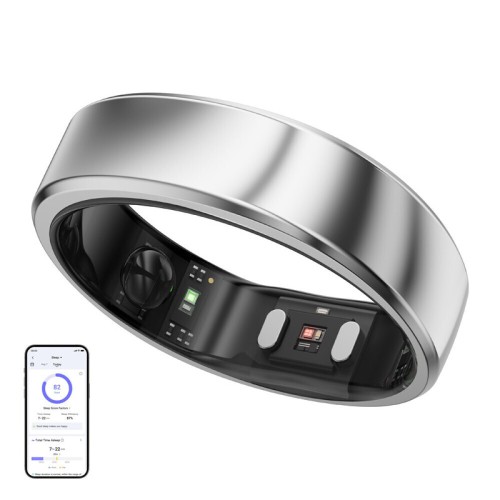 RingConn Gen 2 Air Smart Ring 19.9mm με Παλμογράφο Galaxy Silver