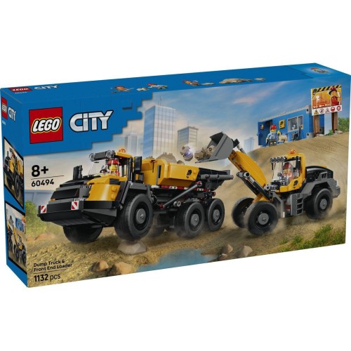 LEGO City Dump Truck and Front End Loader για 8+ Ετών 1132τμχ 60494