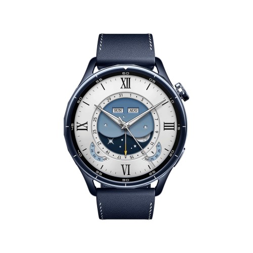 Xiaomi Watch S5 Stainless Steel 46mm Αδιάβροχο με Παλμογράφο (Ceramic Blue)