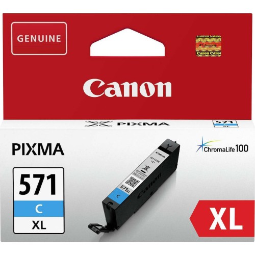 Canon CLI-571XL Μελάνι Εκτυπωτή InkJet Κυανό (0332C001)