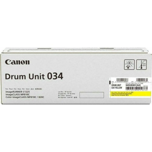 Canon 034 Γνήσιο Drum Laser Εκτυπωτή Κίτρινο 34000 Σελίδων (9455B001)