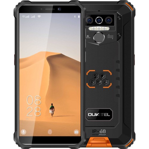 SUNSHINE SS-057R Frosted Hydrogel Τζαμάκι Προστασίας για Oukitel WP5 Dual SIM (4GB/32GB) Πορτοκαλί