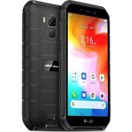SUNSHINE SS-057R Frosted Hydrogel Τζαμάκι Προστασίας για Ulefone Armor X7 Pro Dual SIM (4GB/32GB) Ανθεκτικό Smartphone Μαύρο