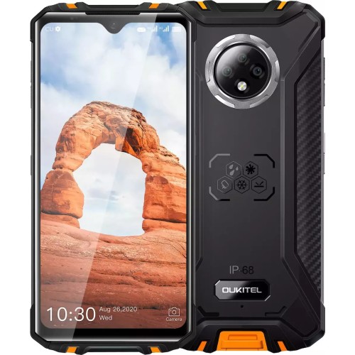 SUNSHINE SS-057 TPU hydrogel Τζαμάκι Προστασίας για Oukitel WP8 Pro (4GB/64GB) Ανθεκτικό Smartphone Orange