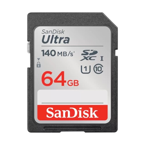 Sandisk Ultra SDXC 64GB Class 10 U1 UHS-I 140MB/s