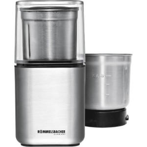 Rommelsbacher EGK 200 Ηλεκτρικός Μύλος Καφέ 200W με Χωρητικότητα 70gr Ασημί