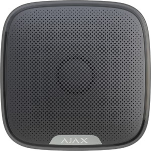 Ajax Systems Street Siren Ασύρματη Σειρήνα Συναγερμού Μπαταρίας Εξωτερικού Χώρου 113dB 20x20εκ. Black