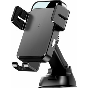 Joyroom JR-ZS219 Βάση Κινητού Αυτοκινήτου 4.6" - 6.8" με Ρυθμιζόμενα Άγκιστρα και Ασύρματη Φόρτιση Μαύρη JR-ZS219