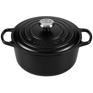Le Creuset Signature Βαθιά Κατσαρόλα από Μαντέμι 4.2lt / 24cm Black 21177240000430