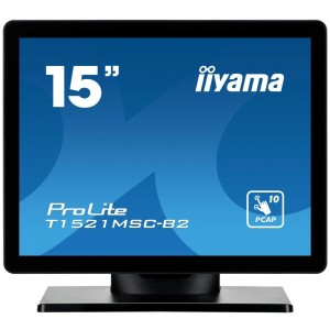 Iiyama POS Monitor Prolite 15" LED με Ανάλυση 1024x768 T1521MSC-B2