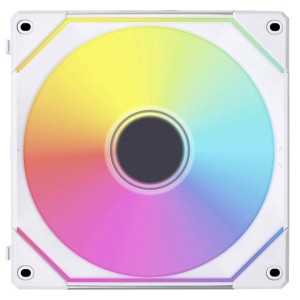 Lian Li UNI FAN SL-INF Case Fan 140mm (1600rpm / 72.7cfm) με ARGB Φωτισμό και Σύνδεση 3-Pin / 4-Pin PWM Λευκό