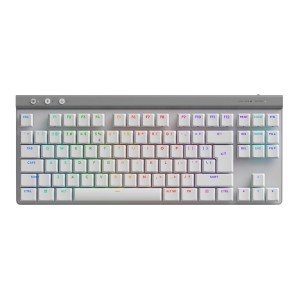 Logitech G515 Lightspeed Ασύρματο Gaming Μηχανικό Πληκτρολόγιο Tenkeyless με GL Tactile διακόπτες και RGB φωτισμό (Αγγλικό US) Λευκό