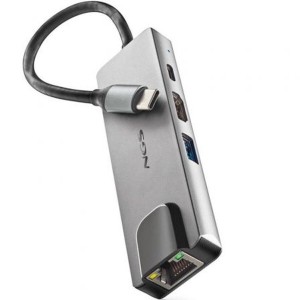 NGS WonderDock USB-C Docking Station με HDMI 4K PD Ethernet Γκρι