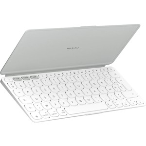 Logitech Keys To Go 2 Ασύρματο Πληκτρολόγιο Αγγλικό US Λευκό