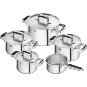 Zwilling J.A. Henckels Pure Cookware Σετ Κατσαρόλες από Ανοξείδωτο Ατσάλι 9τμχ