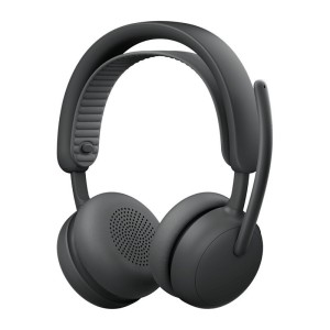 Logitech Zone 2 ES Ασύρματα On Ear Multimedia Ακουστικά με μικρόφωνο και σύνδεση Bluetooth / USB-C σε Γκρι χρώμα
