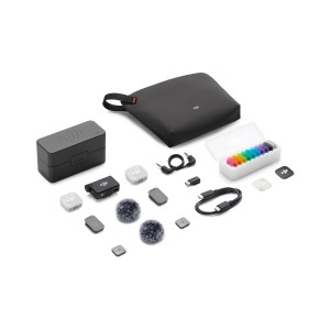 DJI DJI Mic Mini 2 (2 TX + 1 RX + Charging Case) Σετ Ασύρματο Μικρόφωνο Πέτου για Κινητό