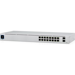 Ubiquiti UniFi USW 16 PoE Managed L2 PoE+ Switch με 16 Θύρες Gigabit (1Gbps) Ethernet και 2 SFP Θύρες
