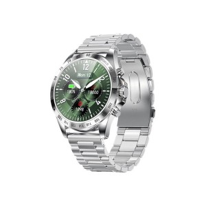 Garett Men Style Smartwatch με Παλμογράφο (Silver Steel)