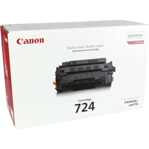 Canon 724 Γνήσιο Toner Laser Εκτυπωτή Μαύρο 6000 Σελίδων 3481B002