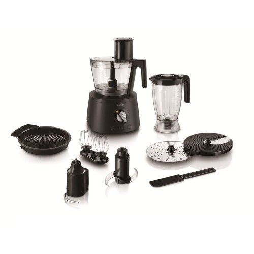 Philips Avance Collection Πολυμίξερ 1300W με Κάδο 3.4lt και Κανάτα Μπλέντερ Μαύρο